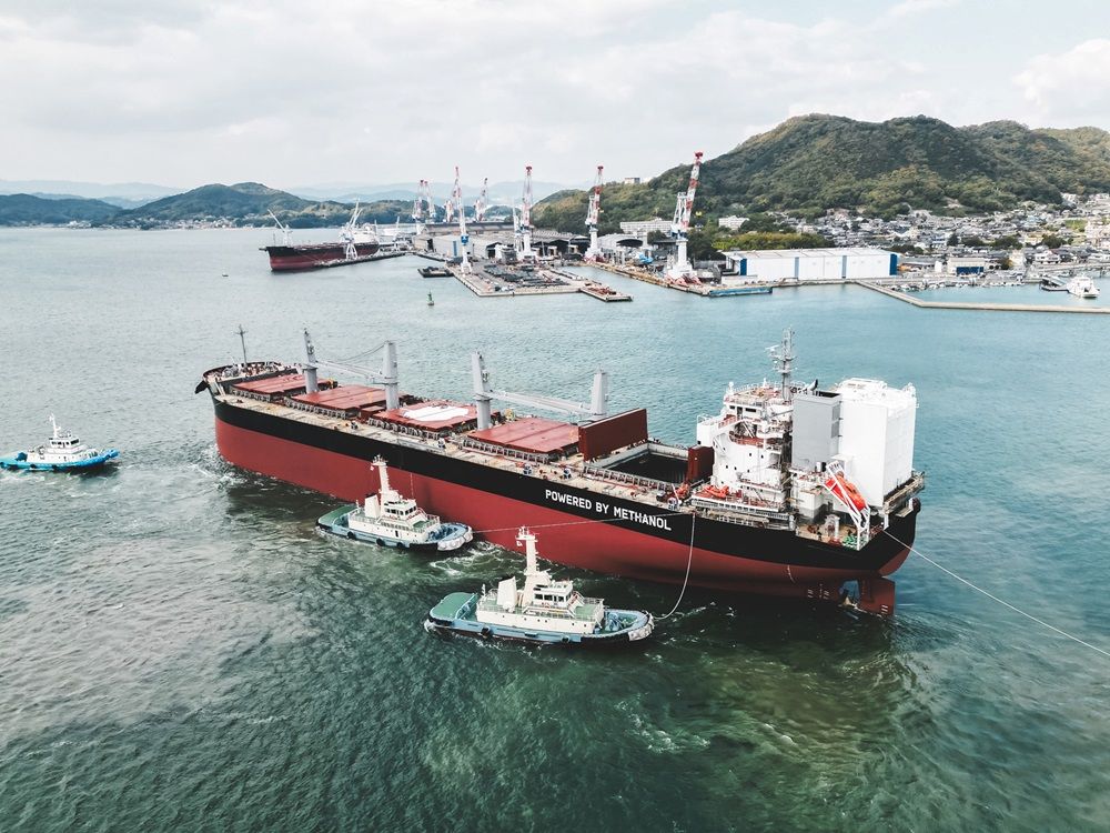 Tsuneishi launches ‘world’s first’ methanol dual-fuel Ultramax bulk carrier (Gallery)
