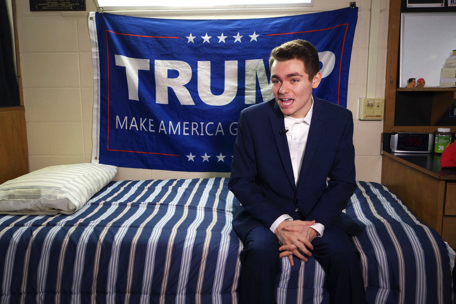 White supremacist who posted ‘Your body, my choice’ faces battery charge