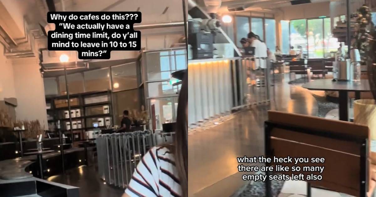 Diner says they were ‘chased out’ of Paya Lebar cafe due to dining time limit, despite ‘many empty seats’ left, Singapore News