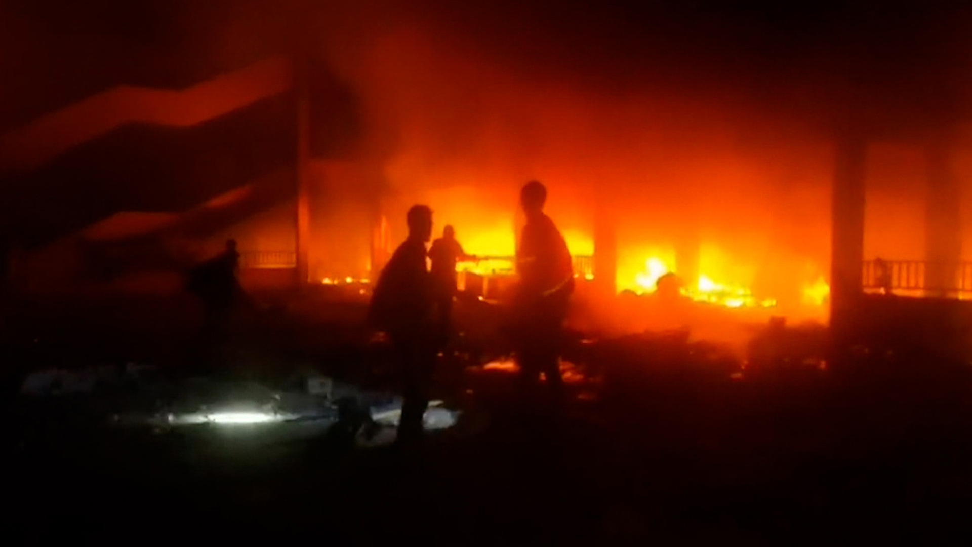 Deadly Israeli strike burns school and tent shelter in Gaza city