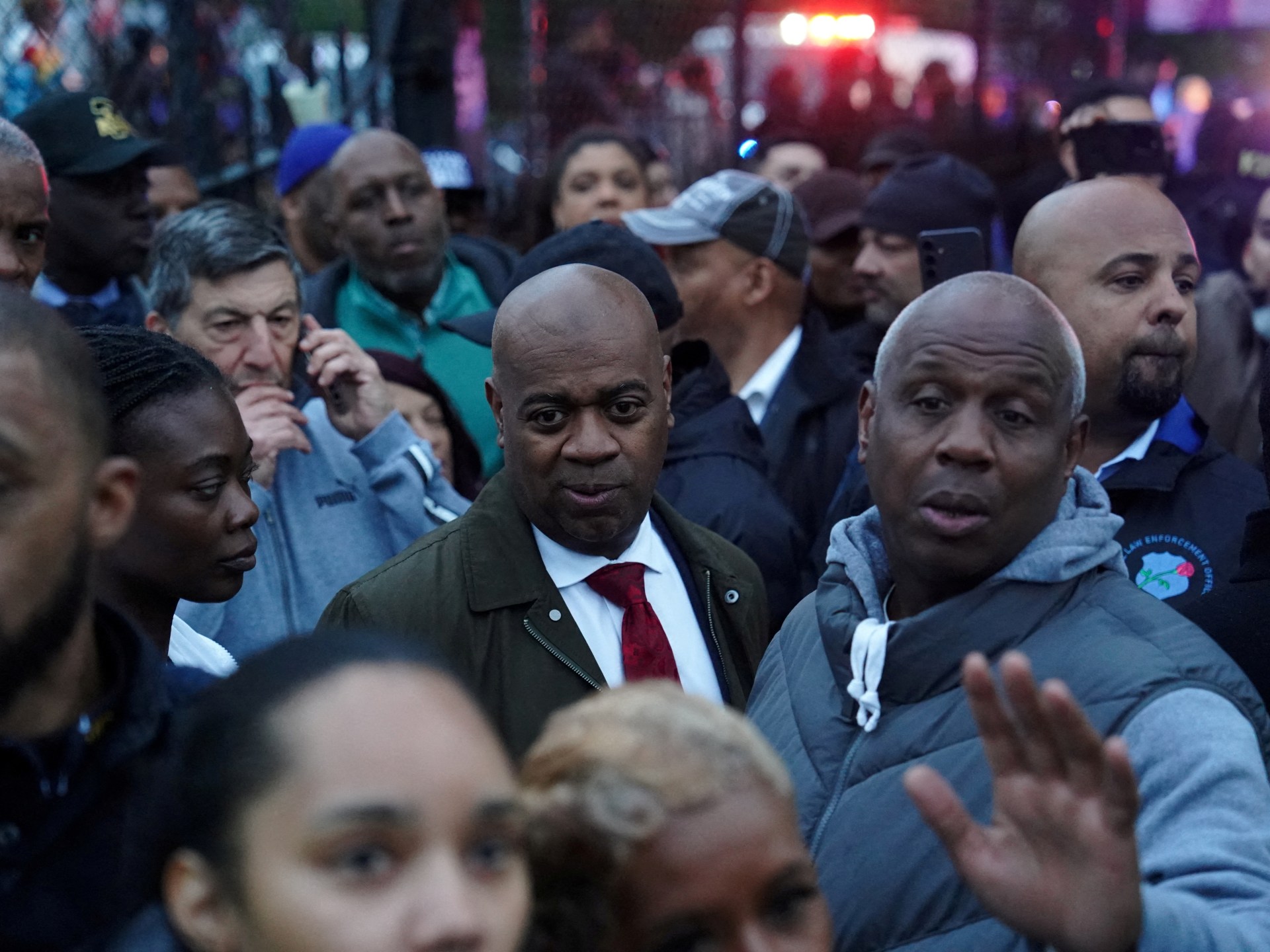 Newark mayor denies trespassing at US immigration centre following arrest