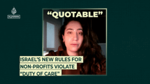 Israel’s new rules for non-profits violate “duty of care”