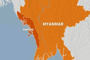 Military government air strikes kill 17 in western Myanmar state