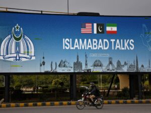 Iran war live: US negotiators due to arrive in Pakistan for ceasefire talks