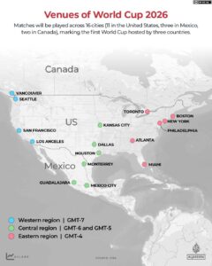 What are World Cup 2026 national team base camps and their locations?