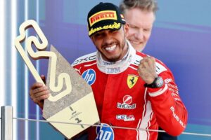 Lewis Hamilton wins first F1 race with Ferrari in Barcelona