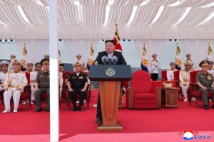 North Korea commissions warship as Kim eyes nuclear navy