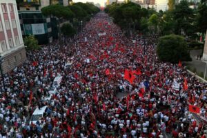 Albanian protesters rally against Kushner-backed resort in protected area