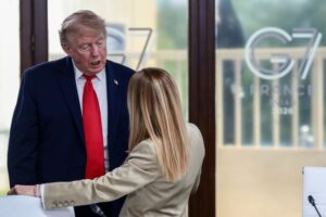 Trump insists Italy’s Meloni sought photos with him to boost popularity
