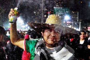In Pictures: Mexico celebrates historic World Cup victory