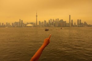 Toronto engulfed by wildfire smoke as US cities threatened