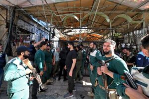 Mourners bury victims of Damascus cafe bombing with six lawyers among dead