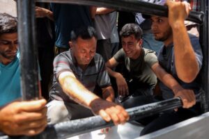 Israeli attack on north Gaza police station kills eight