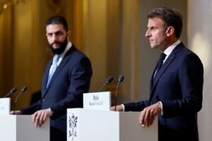 Macron arrives in Syria for talks ahead of NATO summit in Turkiye