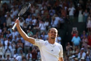 Wildcard Fery faces Zverev in Wimbledon semis, as Kostyuk meets Noskova