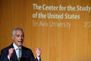 Democrat Rahm Emanuel tells Israel to no longer expect unconditional US aid