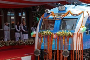 India debuts hydrogen-powered train as part of sustainability drive