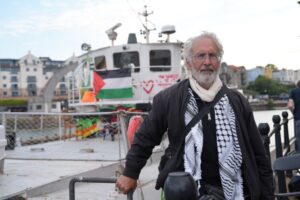 Boat sets sail from Bristol, aiming to break Israel’s siege of Gaza