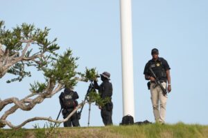 Armed man arrested at Trump’s LA golf course ahead of president’s visit