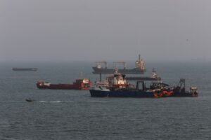 Vessel hit by ‘unknown projectile’ in Strait of Hormuz, UKMTO says